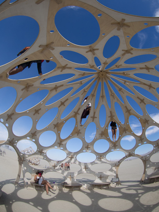 Zonotopia and the Two Trees, Burning Man photo