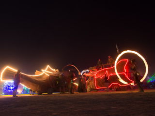 Fire Dancer, Burning Man photo