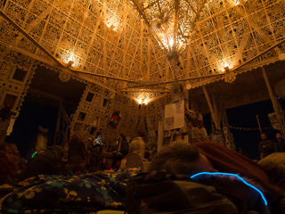 Asleep in the Temple, Burning Man photo