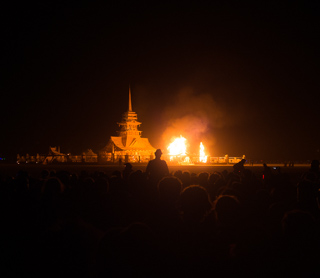 Temple Burn, Burning Man photo
