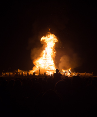 Temple Burn, Burning Man photo