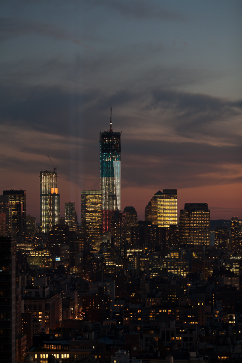 Twin Beams, Tribute in Light photo