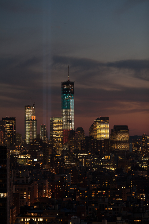 Twin Beams, Tribute in Light photo