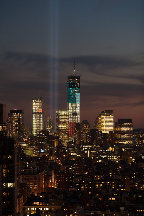 Twin Beams, Tribute in Light photo