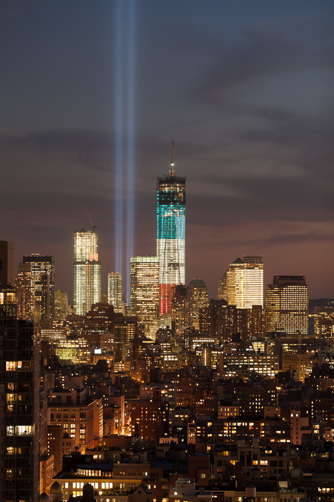 Twin Beams, Tribute in Light photo