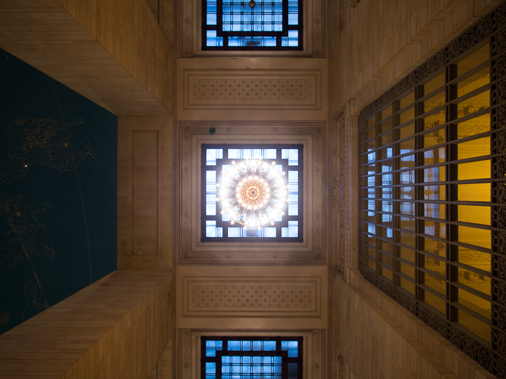 Chandelier and Skylight, Grand Central Terminal photo