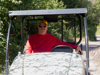 Dave in the Mule, Dave in Montana photo