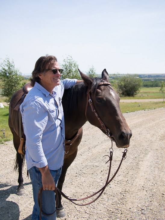 Richard and his Horse, Red Lodge photo