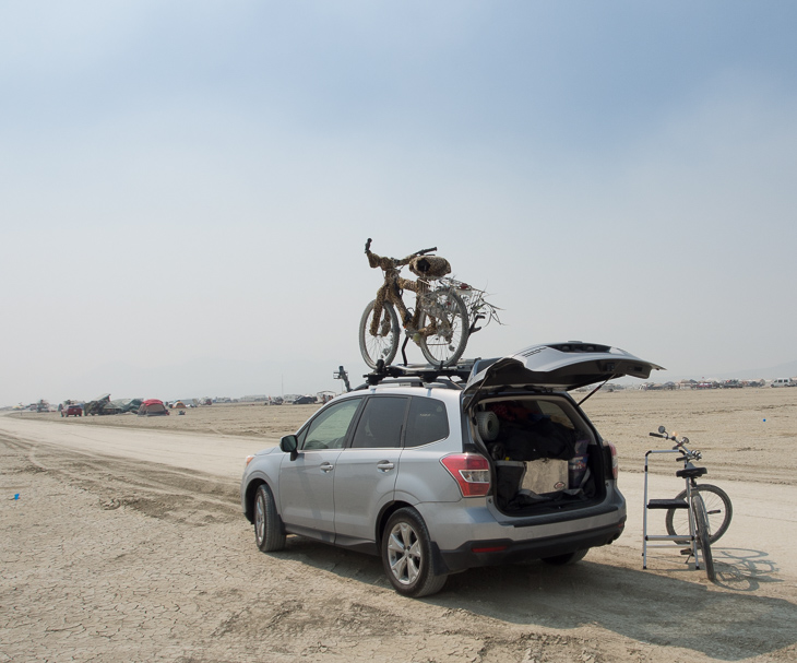 Unloading, Burning Man photo