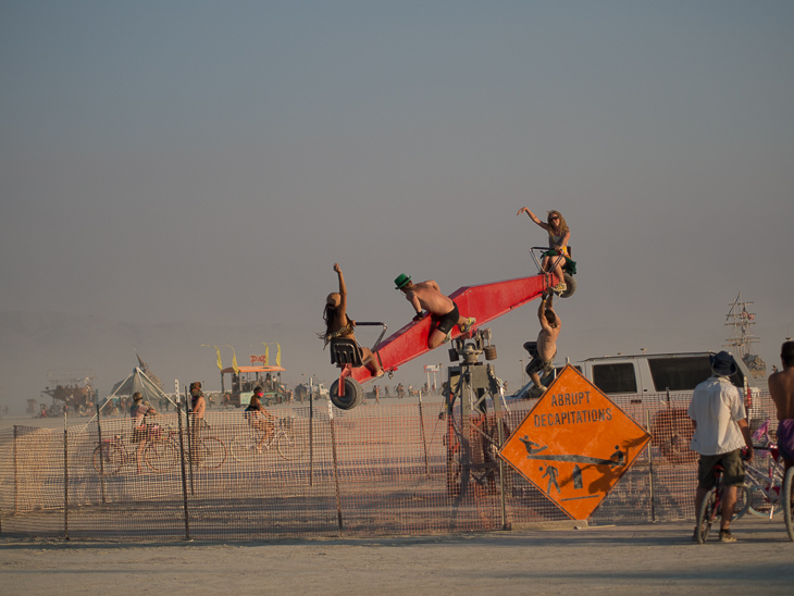 Teeter Totter of Death, Burning Man photo