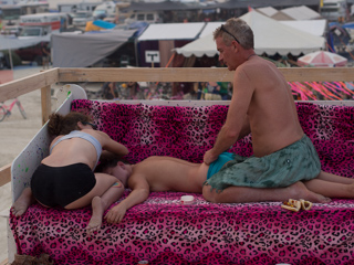 Massage, Burning Man photo