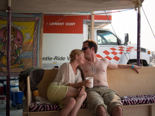 Angie and Tomcat, Burning Man photo