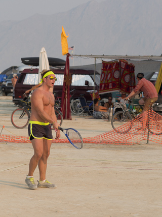 Ganesh Tennis Court, Burning Man photo