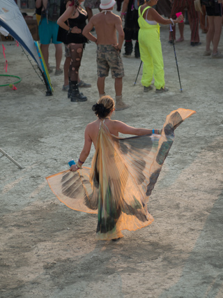Sunlit Dancer, Burning Man photo