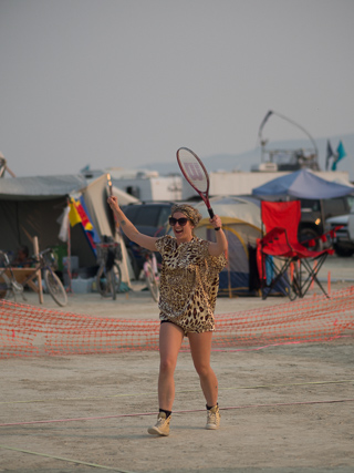 Ganesh Tennis Court, Burning Man photo