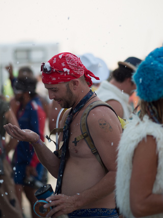 Snow on the Playa, Burning Man photo