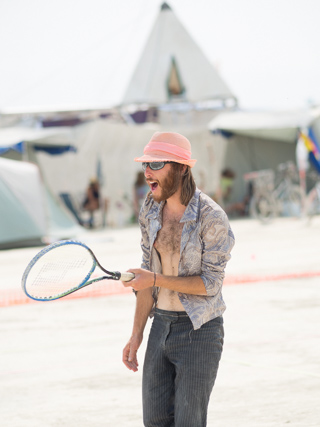 Ganesh Tennis Court, Burning Man photo