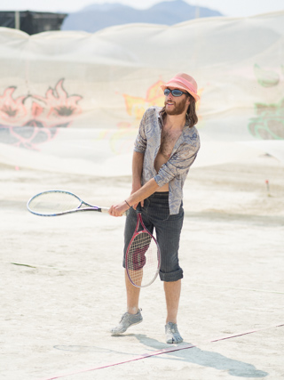 Ganesh Tennis Court, Burning Man photo