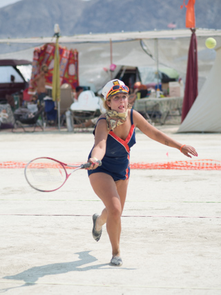 Ganesh Tennis Court, Burning Man photo