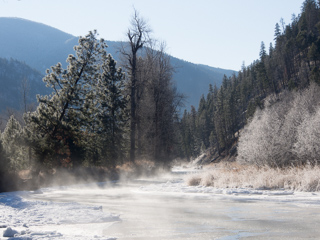 Ice Fog on Rock Creek, Rock Creek at 10 Below photo