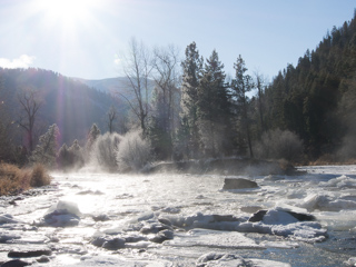 Ice Jams on Rock Creek, Rock Creek at 10 Below photo