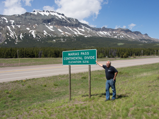 Joe at Marias Pass, Montana Road Trip photo