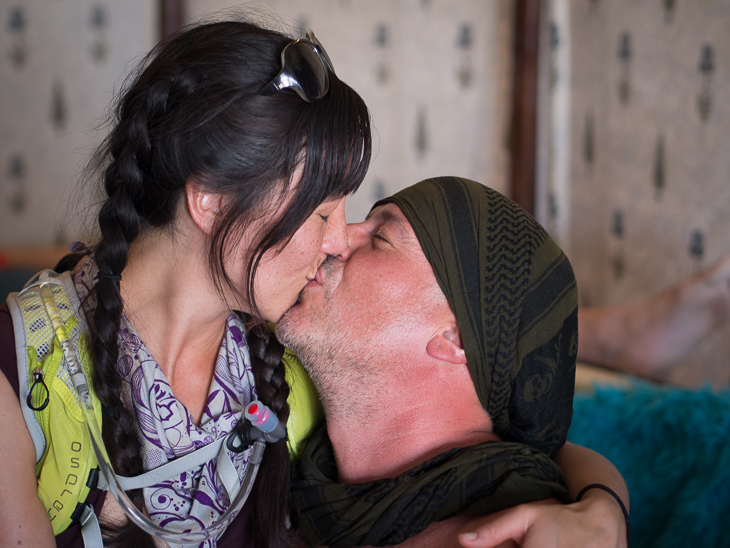 Jason and Vanessa, Burning Man photo