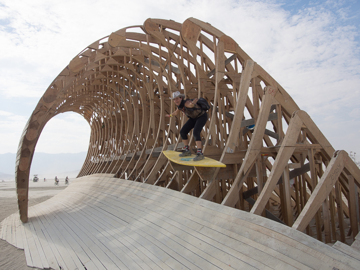 Cruz the Wave, Burning Man photo