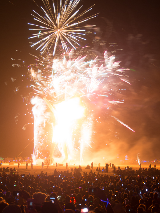 Fireworks at the Burn, Burning Man photo