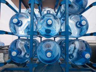 Water Rack, Burning Man photo