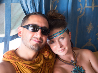 Drew and BeLove, Burning Man photo