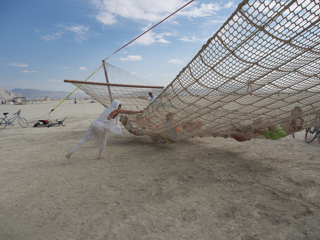 The Largest Known Hammock, Burning Man photo