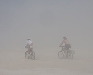 Dust Storm, Burning Man photo