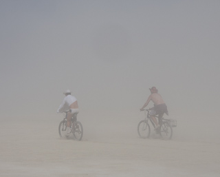 Dust Storm, Burning Man photo