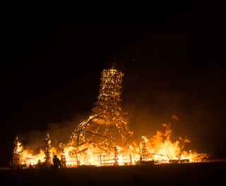 The Temple Falls, Burning Man photo