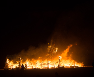 The Temple Falls, Burning Man photo