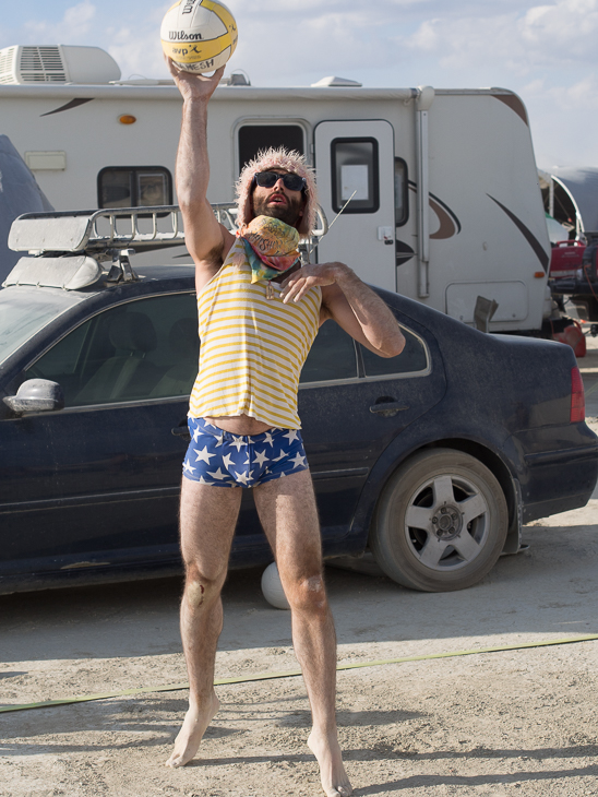 Ganesh Volleyball Court, Burning Man photo