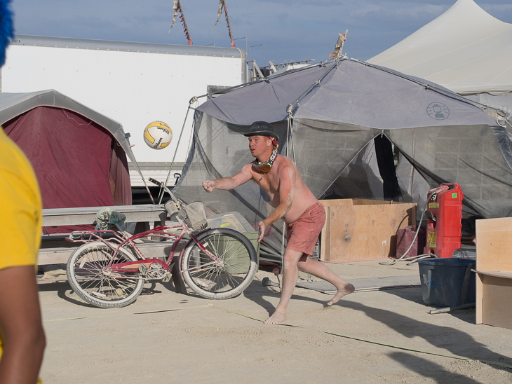 Ganesh Volleyball Court, Burning Man photo