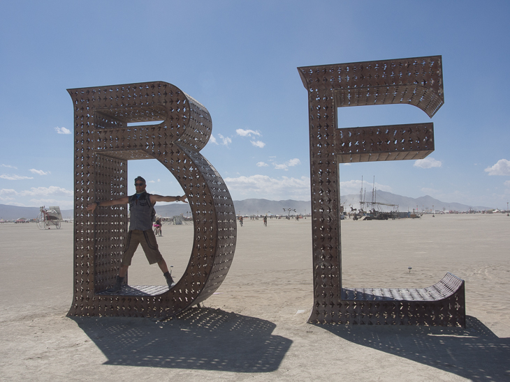 Be, Burning Man photo
