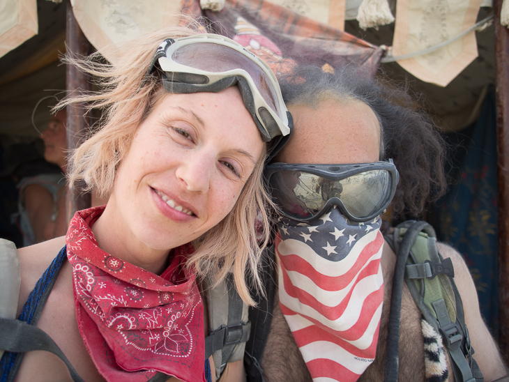 Outside the Ganesh Tent, Burning Man photo