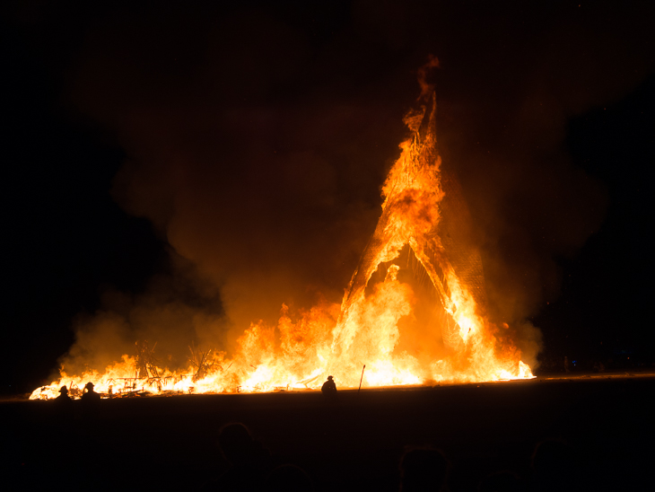 Temple on Fire, Burning Man photo