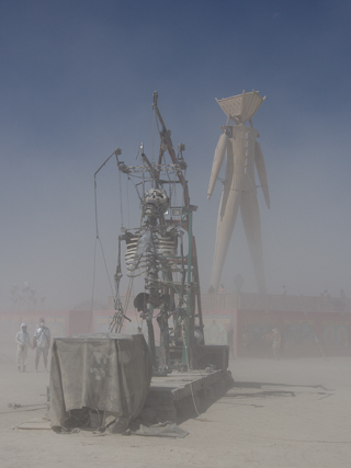 Colossal Skeletal Marionette, Burning Man photo