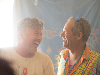 Jason and Robert, Burning Man photo
