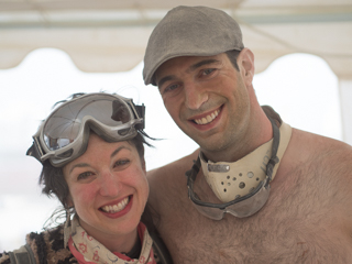 Nachelle and Ben, Burning Man photo