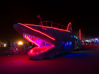 Shark Car, Burning Man photo
