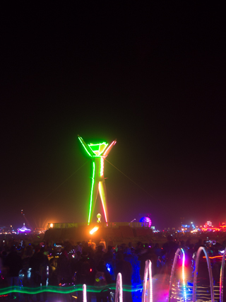 Arms Raised, Burning Man photo