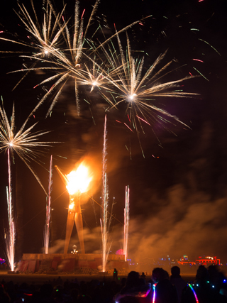 The Man Ignites, Burning Man photo