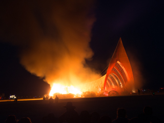 Temple on Fire, Burning Man photo