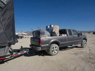 Hippolove Leaving, Burning Man photo