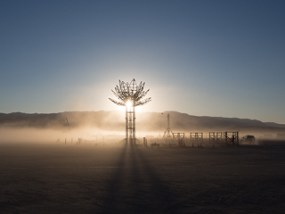 Playa Sunset, Burning Man photo